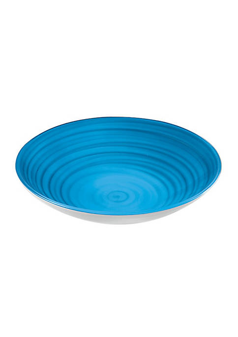 Guzzini Twist centerpiece/fruit bowl 4600cc, clear blue. Made