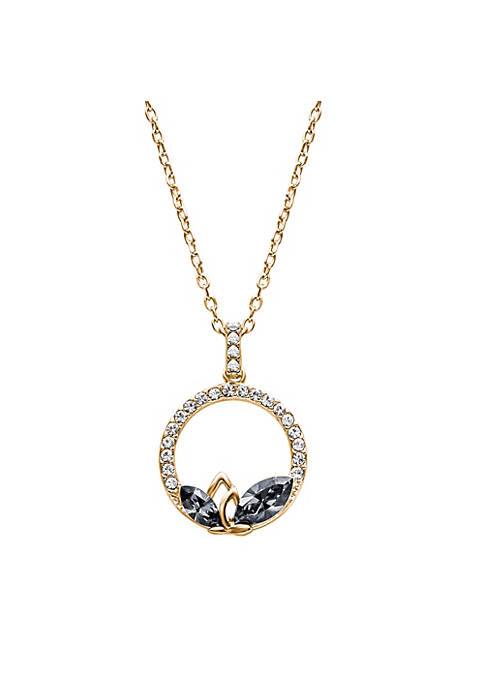 callura Gold tone Silvernight Marquis Pendant Necklace with