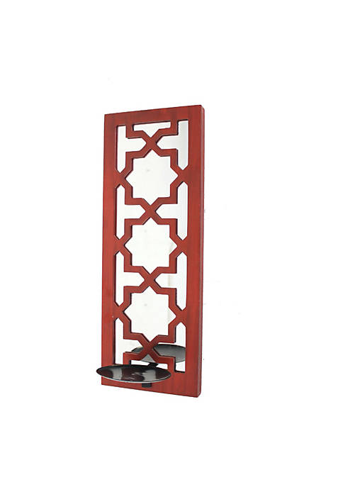 Duna Range Transitional Mirrored Candle Holder with Lattice