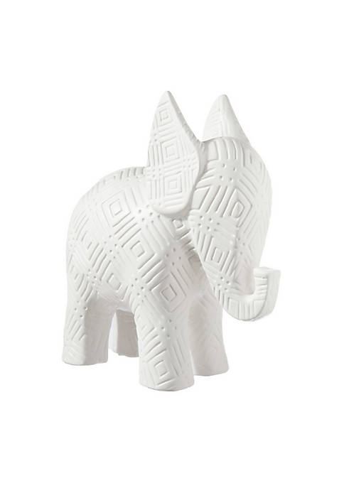 Duna Range 8.5 Inch Ceramic Elephant Figurine with