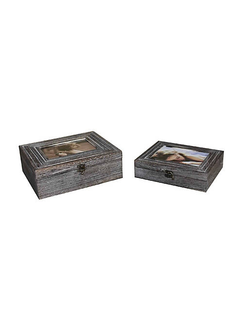 Duna Range Molded Wooden Storage Box with Photo