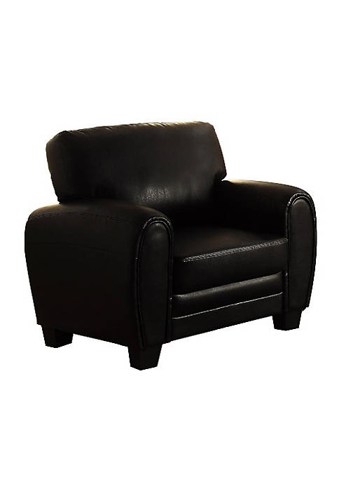 Duna Range Cushioned Accent Chair Upholstered In Black