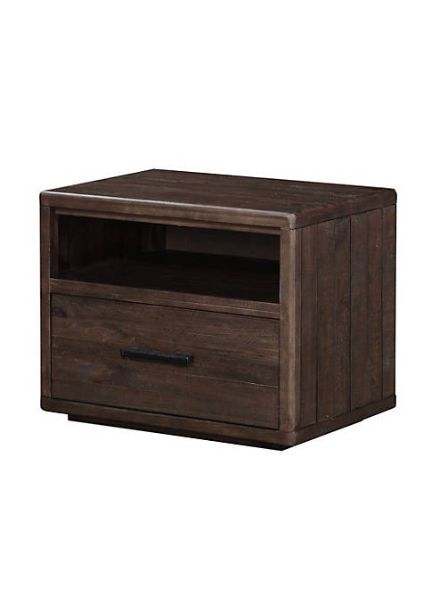 Duna Range Wooden Nightstand with One Drawer and