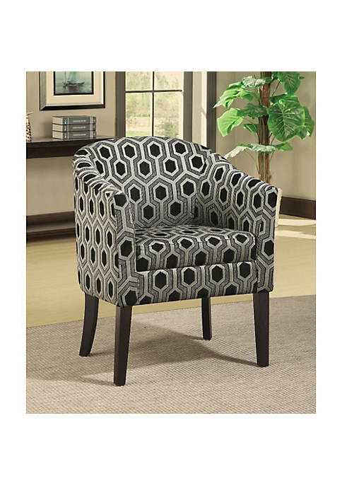 Space Adorner Accent Chair, Gray/Black