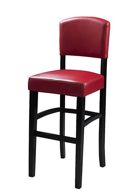 Duna Range Wooden Counter Stool with Leatherette Seat