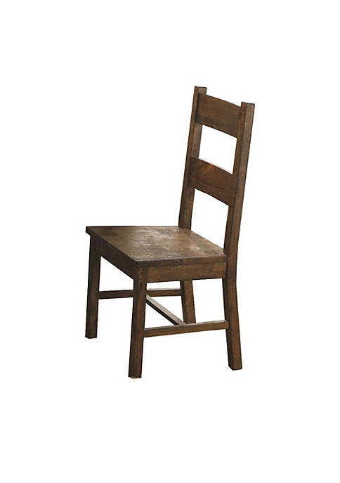 Duna Range Chambr Armless Wooden Dining Side Chair,