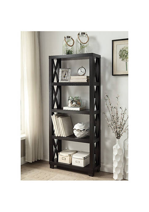 Duna Range Transitional Style Bookcase with Four Shelves,