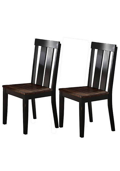 Duna Range Rubber Wood Dining Chair With Slatted