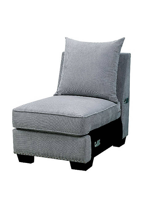 Duna Range Skyler II Traditional Armless Chair, Gray