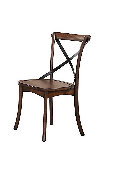 Duna Range Wood and Metal Side Chair with