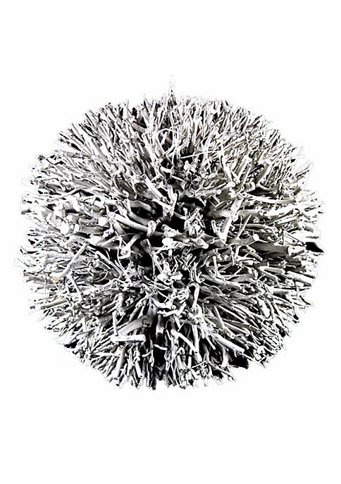 Duna Range Visually Attractive Willow Decoration Ball, White