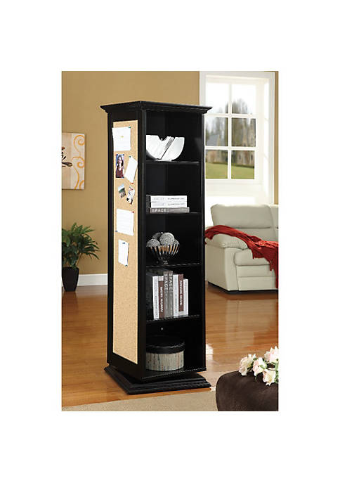 Duna Range Traditional Style Wooden Accent Cabinet, Black