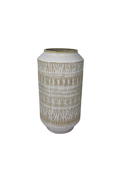 Duna Range Ceramic Table Vase with Textured Surface,