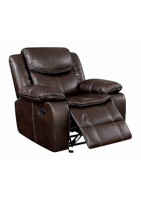 Duna Range Leatherette Glider Recliner Chair With Large