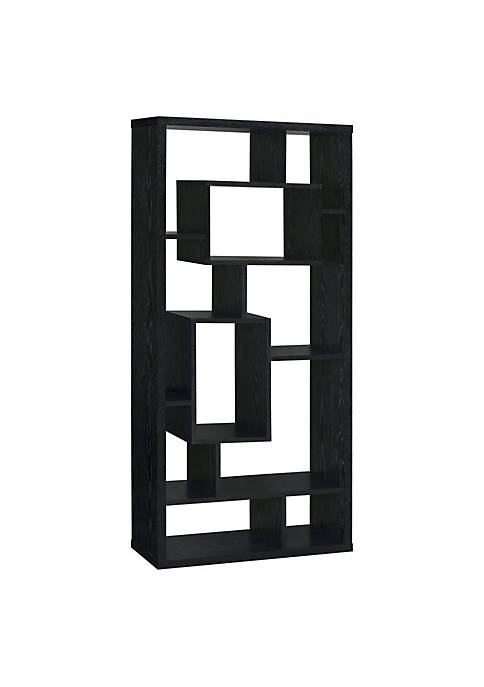 Duna Range Asymmetrical Cube Black Book Case with