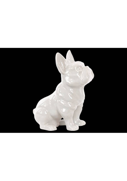 Duna Range Ceramic Sitting French Bulldog Figurine with