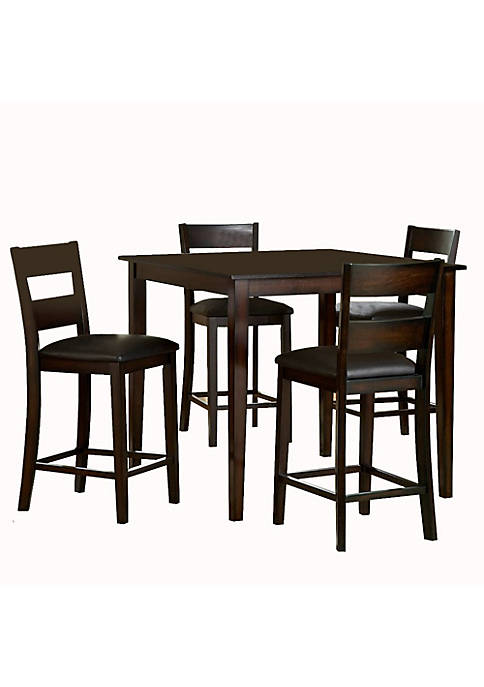 Duna Range 5 Piece Wooden CoUnter Height Table