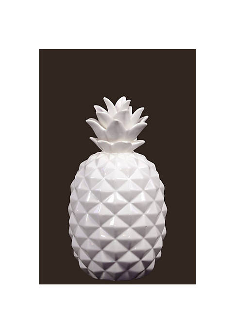 Duna Range Fine Crafted Pineapple Figurine Small White