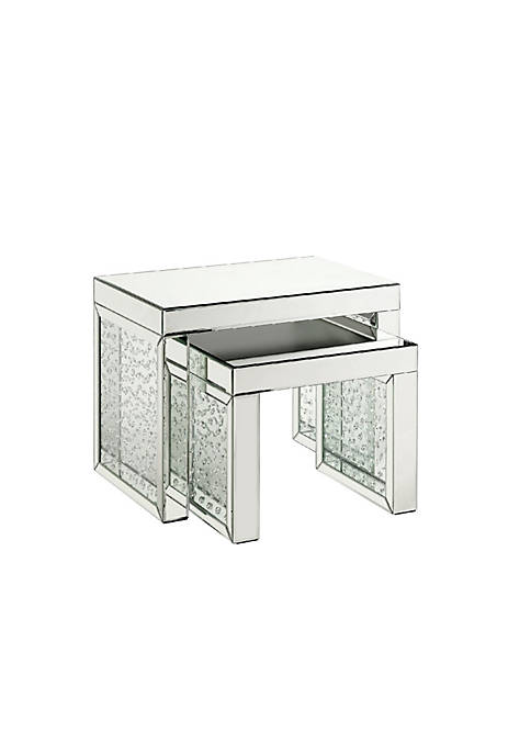 Duna Range Accent Table with Mirrored Top and