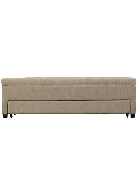 Duna Range Bench with Button Tufting and Pull