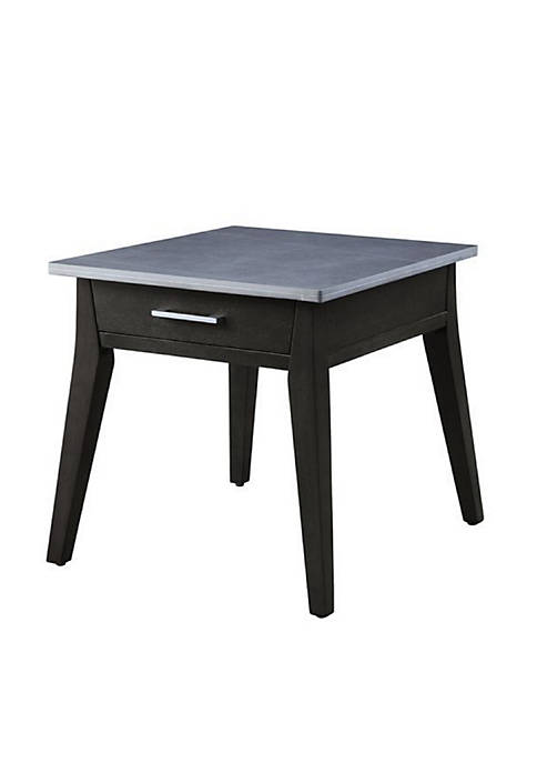 Duna Range End Table with Marble Top and