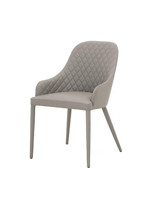 Duna Range Leatherette Dining Chair with Diamond Stitched