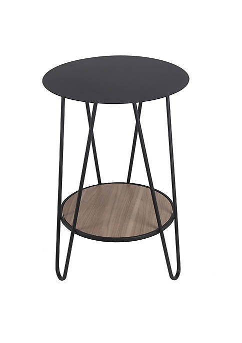 Duna Range Round Accent Table with Hairpin Legs,
