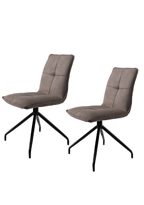 Duna Range Dining Chair with Fabric Swivel Seat,