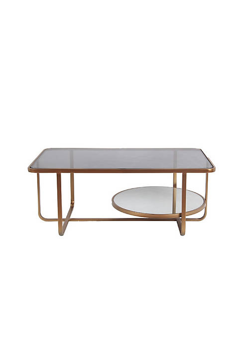 Duna Range Rectangle Coffee Table with Smoked Glass