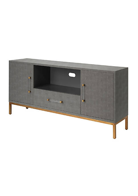 Duna Range Media Console with Faux Shagreen and
