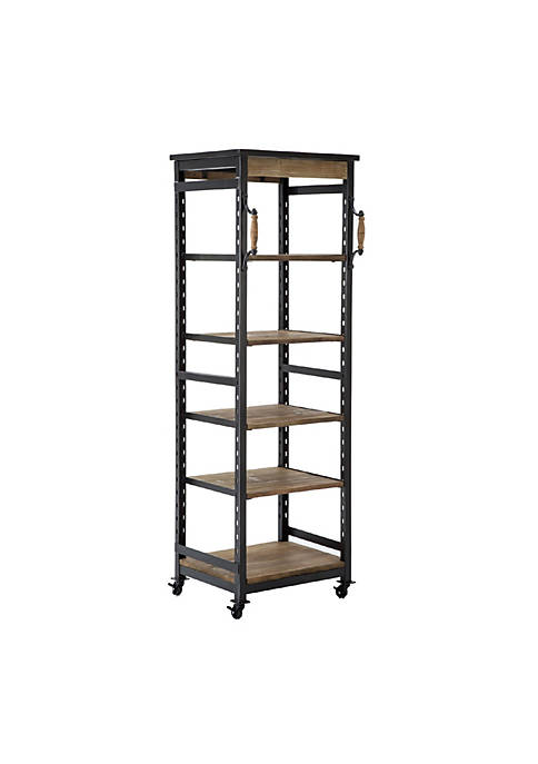 Duna Range Wooden Bookshelf with 5 Cases and