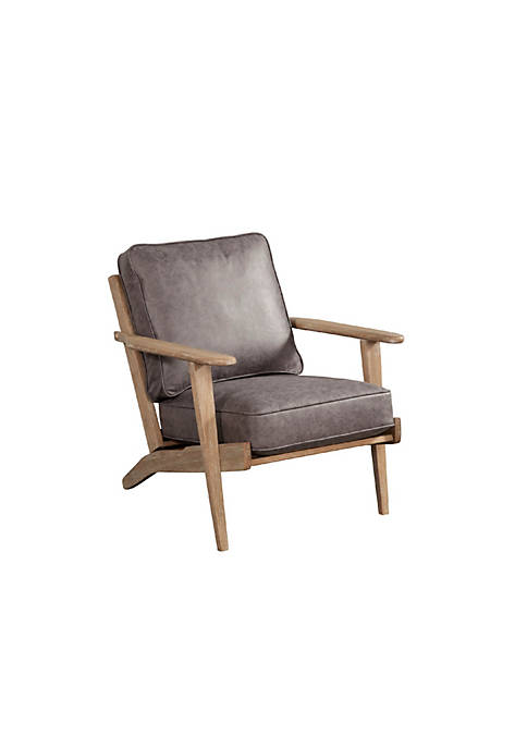 Duna Range Lounge Chair with Leatherette Seat and