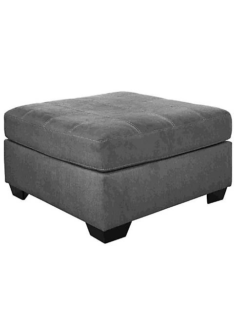 Duna Range Oversized Accent Ottoman with Stitching Details,