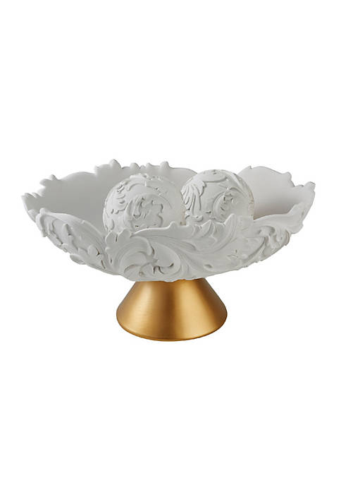 Duna Range Bowl with Baroque Scroll Design with
