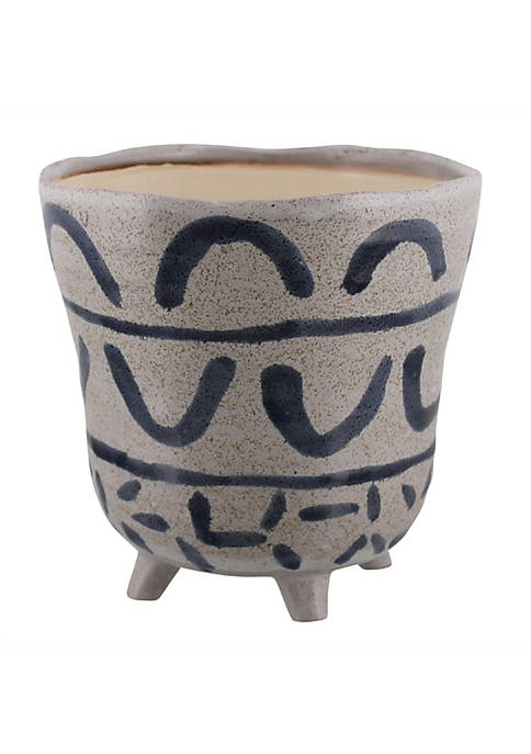 Duna Range Ceramic Bowl with Deckled Texture, Large,