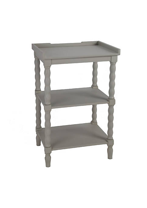 Duna Range Wooden Accent Stand with Two Tiered