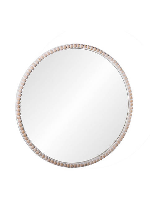 Duna Range Wall Mirror with Wooden Beaded Frame,