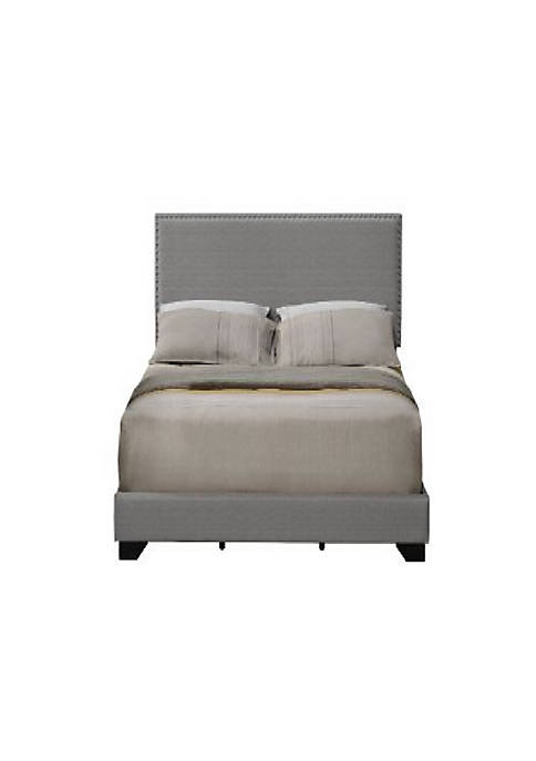 Duna Range Queen Size Bed with Fabric Upholstery