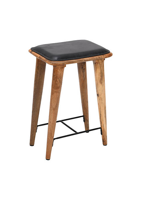 Duna Range Counter Height Stool with Leatherette Seat