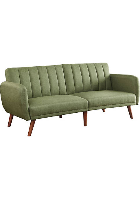 Duna Range Fabric Upholstered Adjustable Sofa, Green and