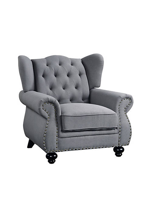 Duna Range Accent Chair with Tufted Back and