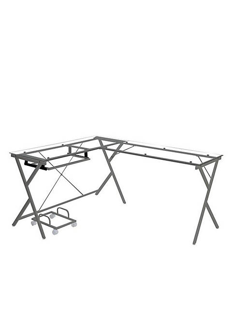 Duna Range Computer Desk with Glass Top and