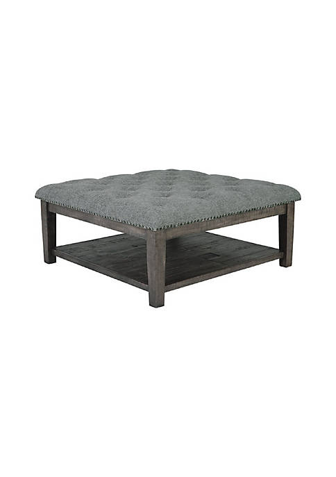 Duna Range Fabric Upholstered Ottoman Cocktail Table with