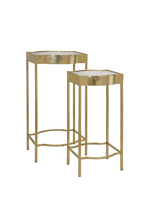 Duna Range Metal Cut Out Design Accent Table