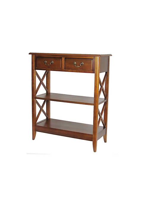 Duna Range 2 Drawer Wooden Accent Table with