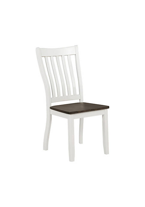 Duna Range Farmhouse Wooden Dining Chair with Slatted