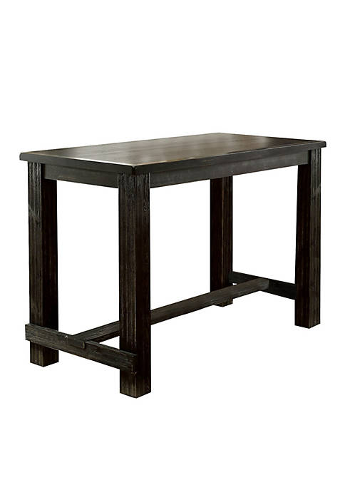 Duna Range Rustic Plank Wooden Bar Table with