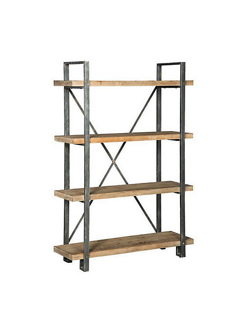 Duna Range 4 Wooden Fixed Shelf Bookcase with