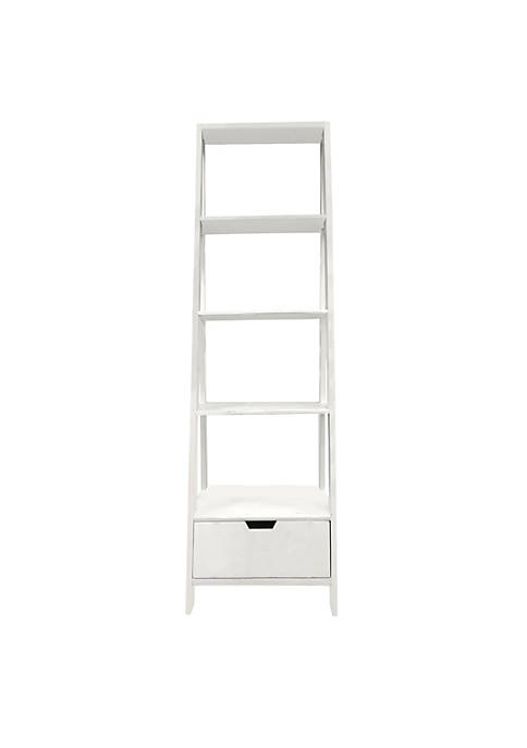 Duna Range 4 Shelf Wooden Ladder Bookcase with