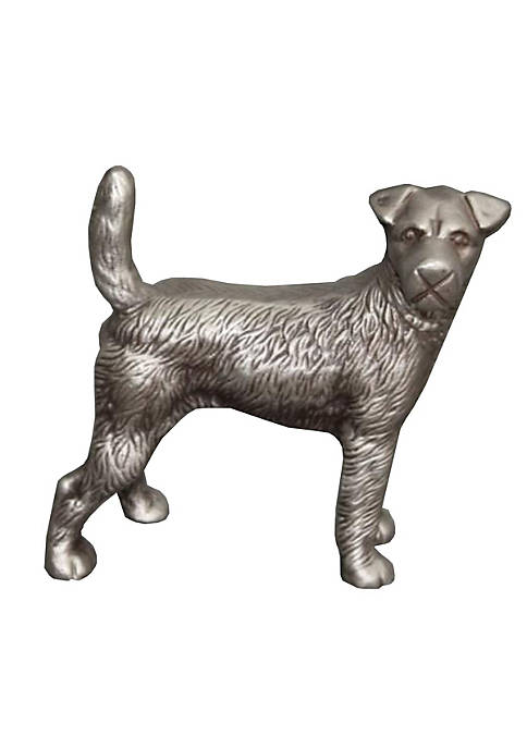 Duna Range Aluminum Table Accent Dog Statuette Decor